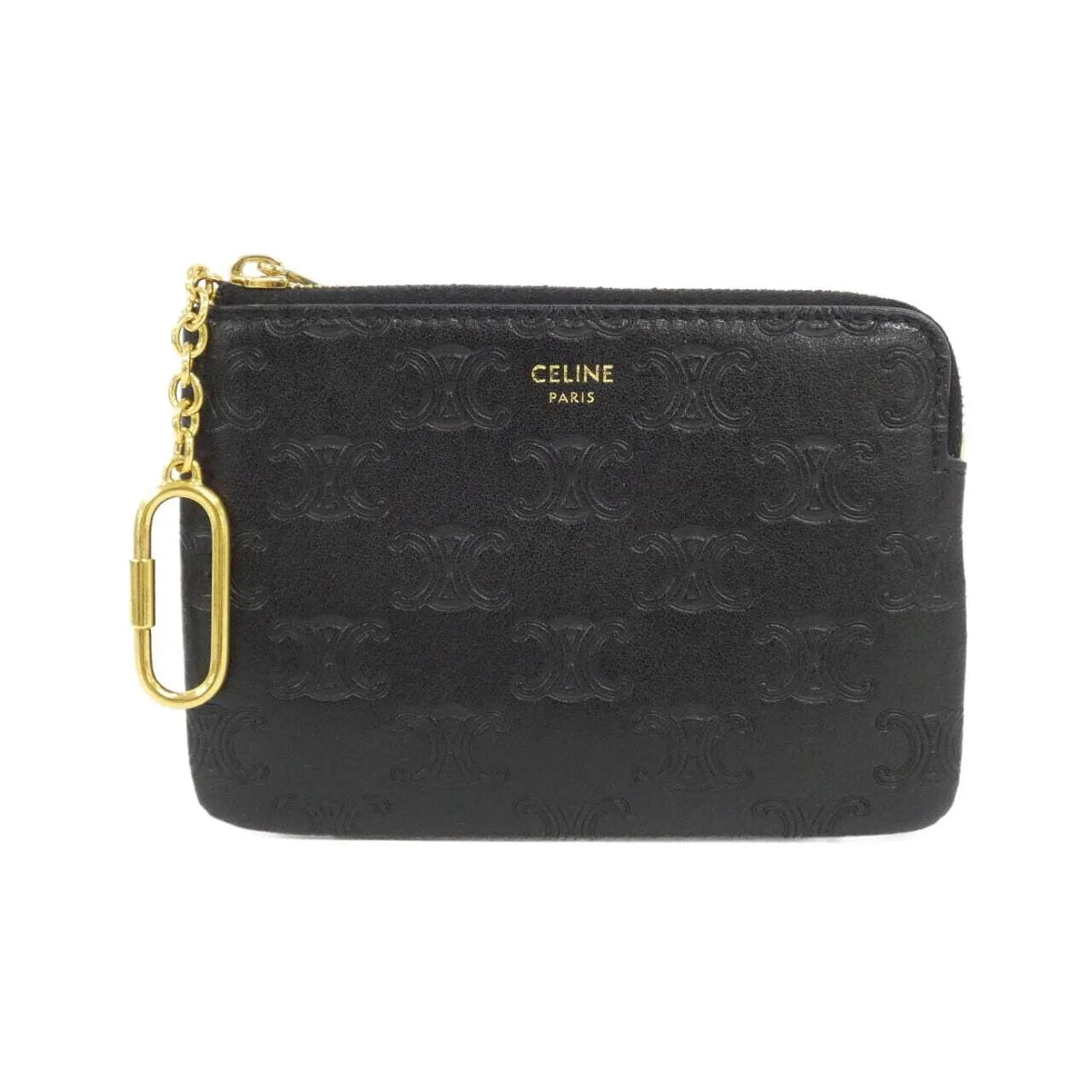 CELINE 10C663BFU Coin Case Black