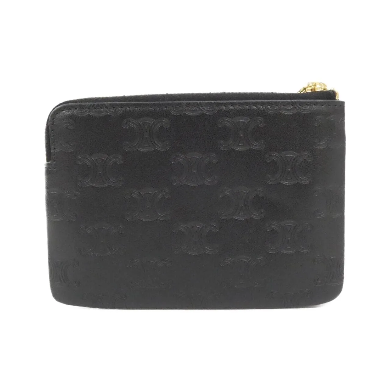 CELINE 10C663BFU Coin Case Black Rank A - Thumbnail 2