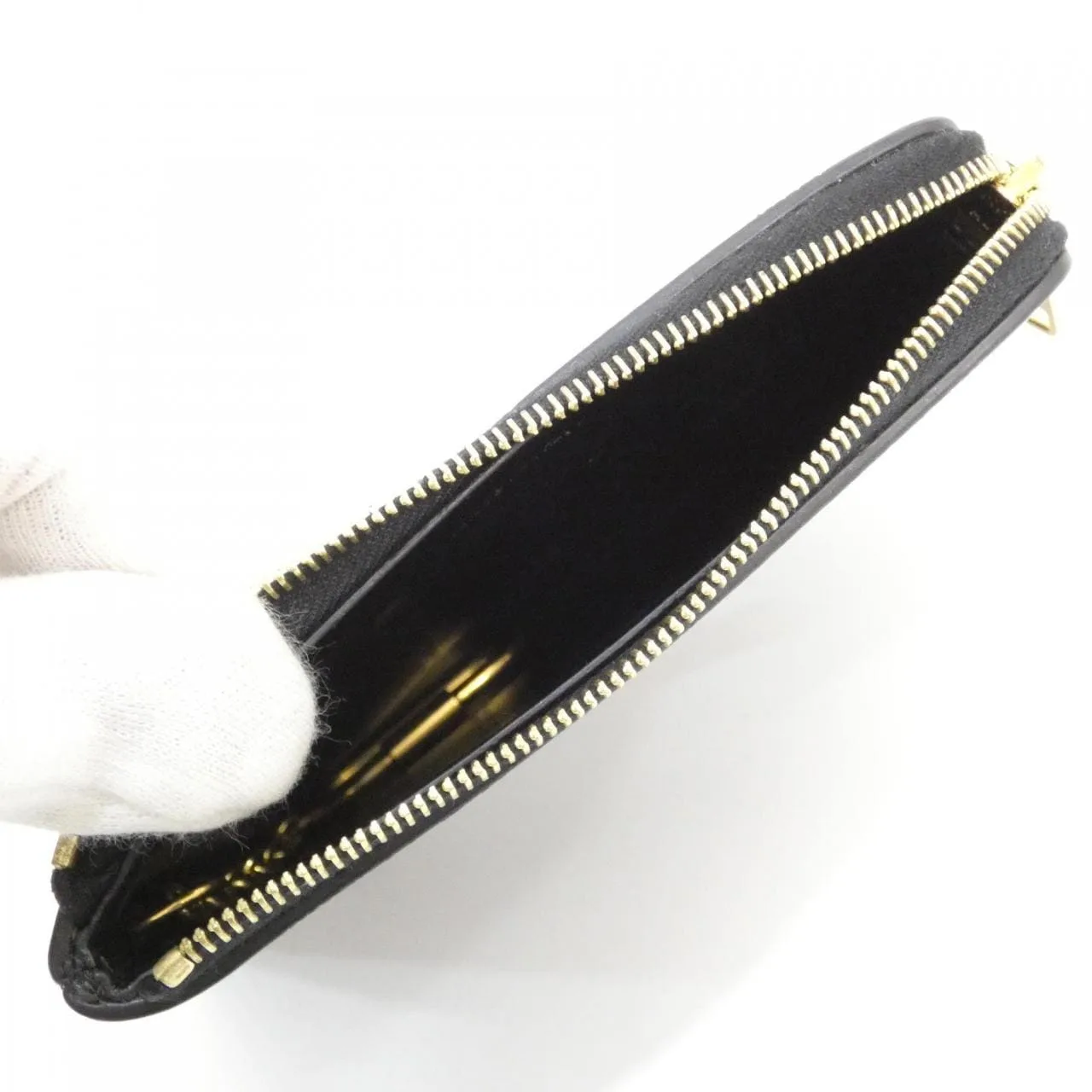 CELINE 10C663BFU Coin Case Black Rank A - Thumbnail 5