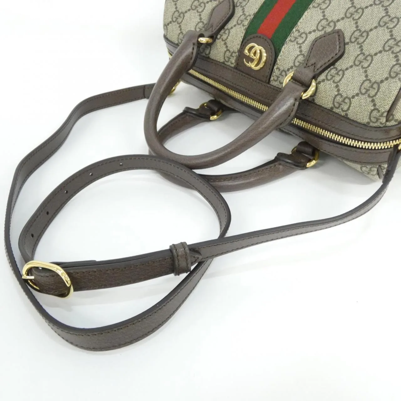 GUCCI 772061 96IWG Boston Canvas 黑色 帆布 中古品A - 縮圖 6