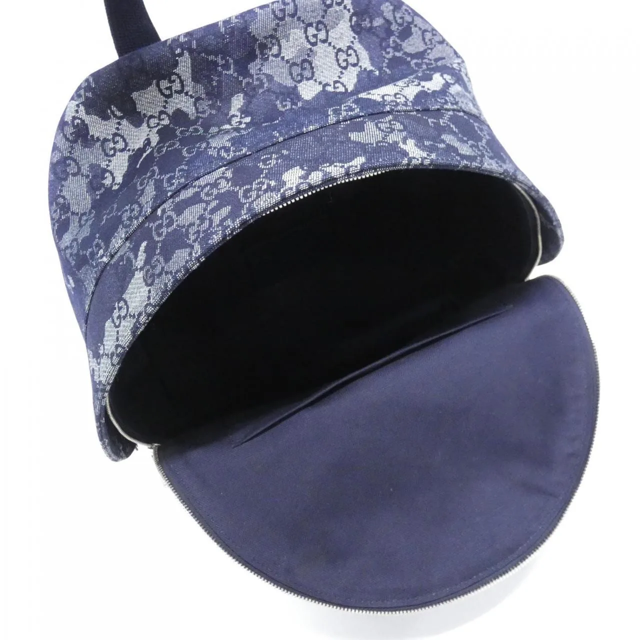 GUCCI 849008 FAE90 Backpack Denim 黑色 牛仔布 中古品A - 縮圖 6