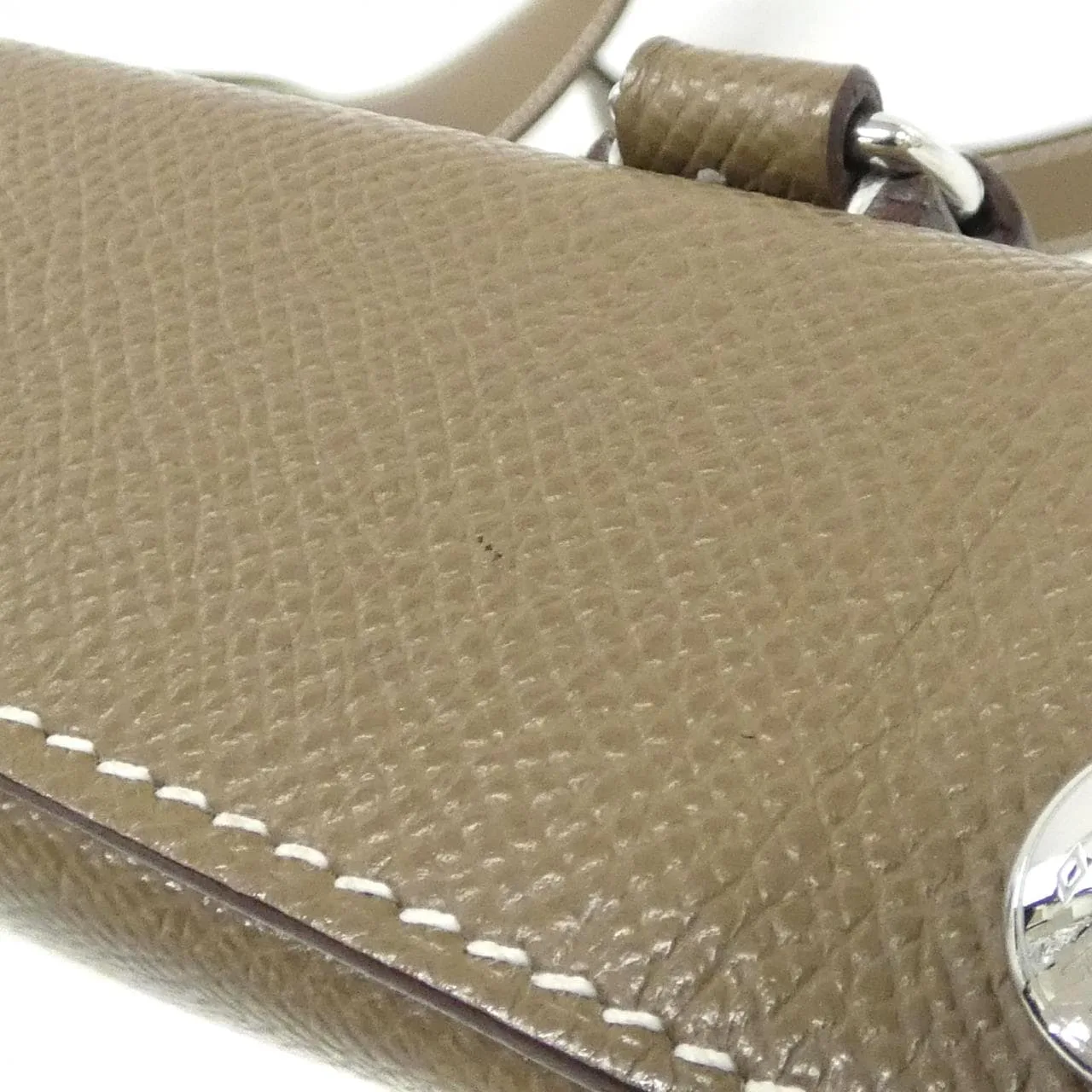 HERMES 086279CK Shoulder Epsom Etoupe Epsom Leather - Thumbnail 5