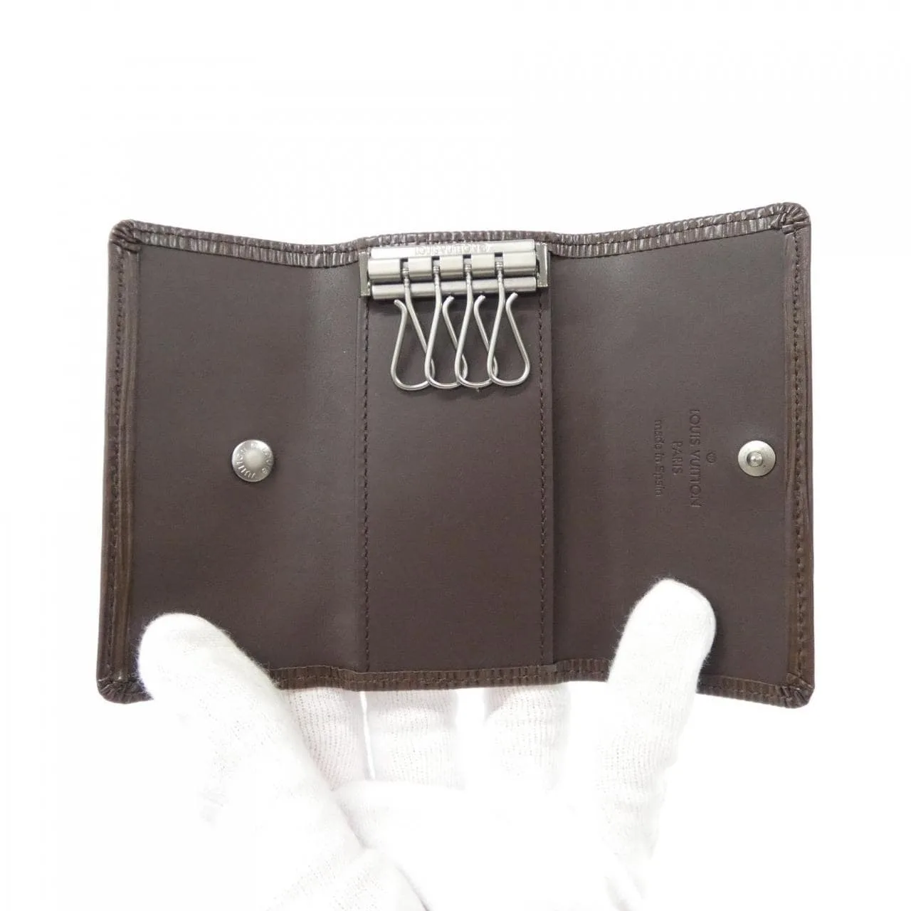 LOUIS VUITTON M6382D Key Case Epi Black Epi Rank A - Thumbnail 4