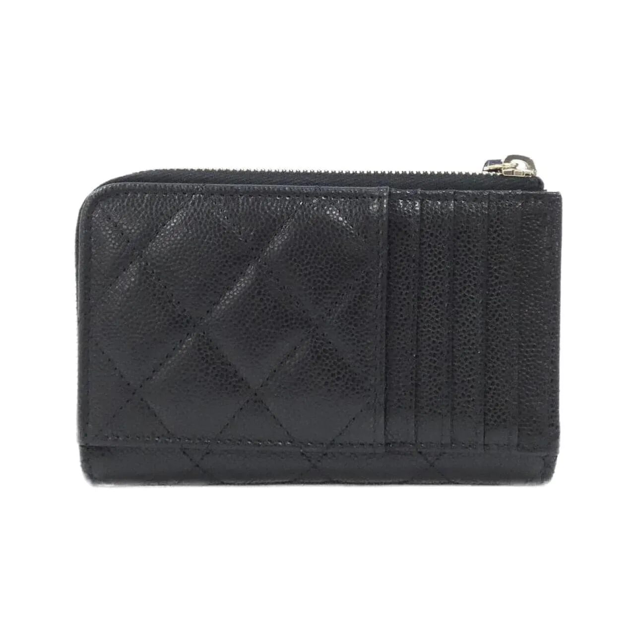 CHANEL Timeless Classic AP3179 Card Case Grained Calfskin Black Grained Calfskin Rank A - Thumbnail 2
