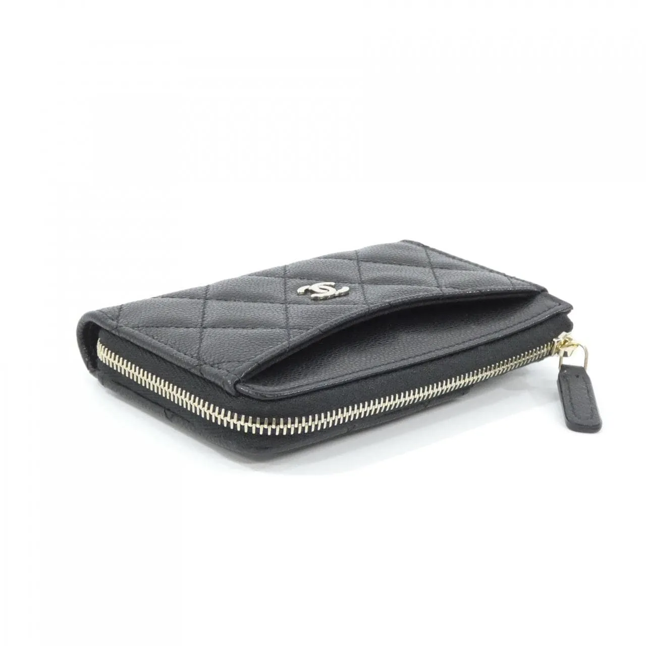 CHANEL Timeless Classic AP3179 Card Case Grained Calfskin Black Grained Calfskin Rank A - Thumbnail 3
