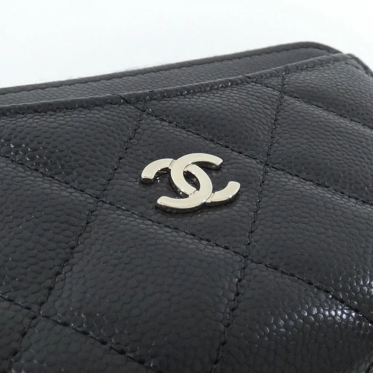 CHANEL Timeless Classic AP3179 Card Case Grained Calfskin Black Grained Calfskin Rank A - Thumbnail 4