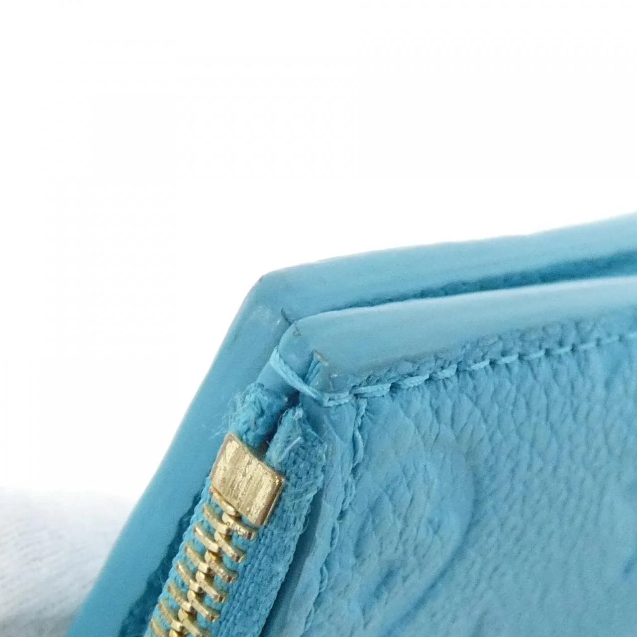 LOUIS VUITTON M14089 Wallet Monogram 藍色 Monogram 中古品A - 縮圖 5