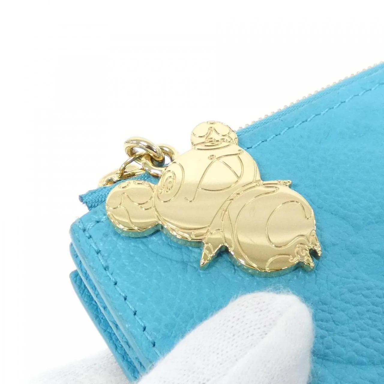 LOUIS VUITTON M14089 Wallet Monogram 藍色 Monogram 中古品A - 縮圖 7