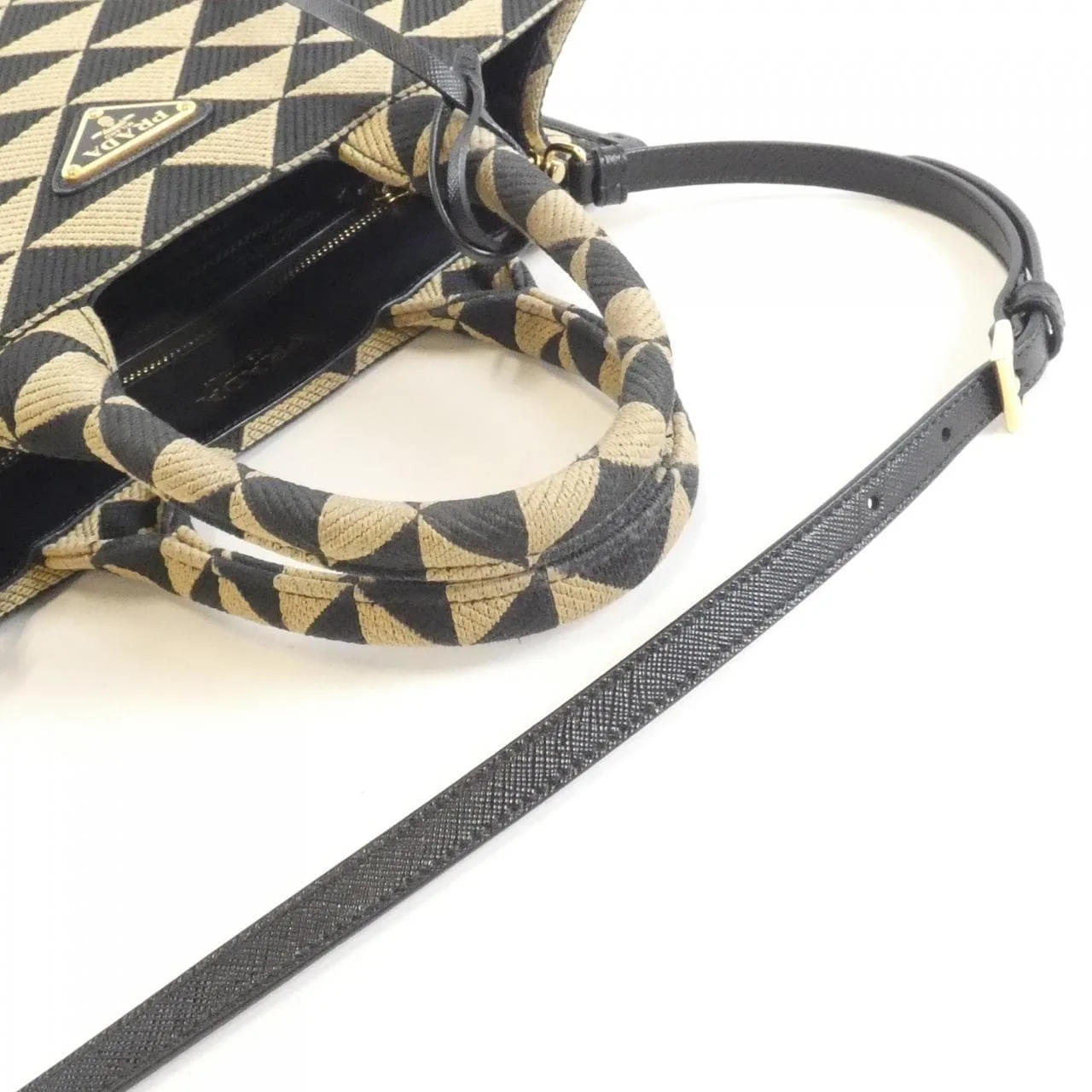 PRADA 1BA354 Handbag Black Rank B - Thumbnail 6