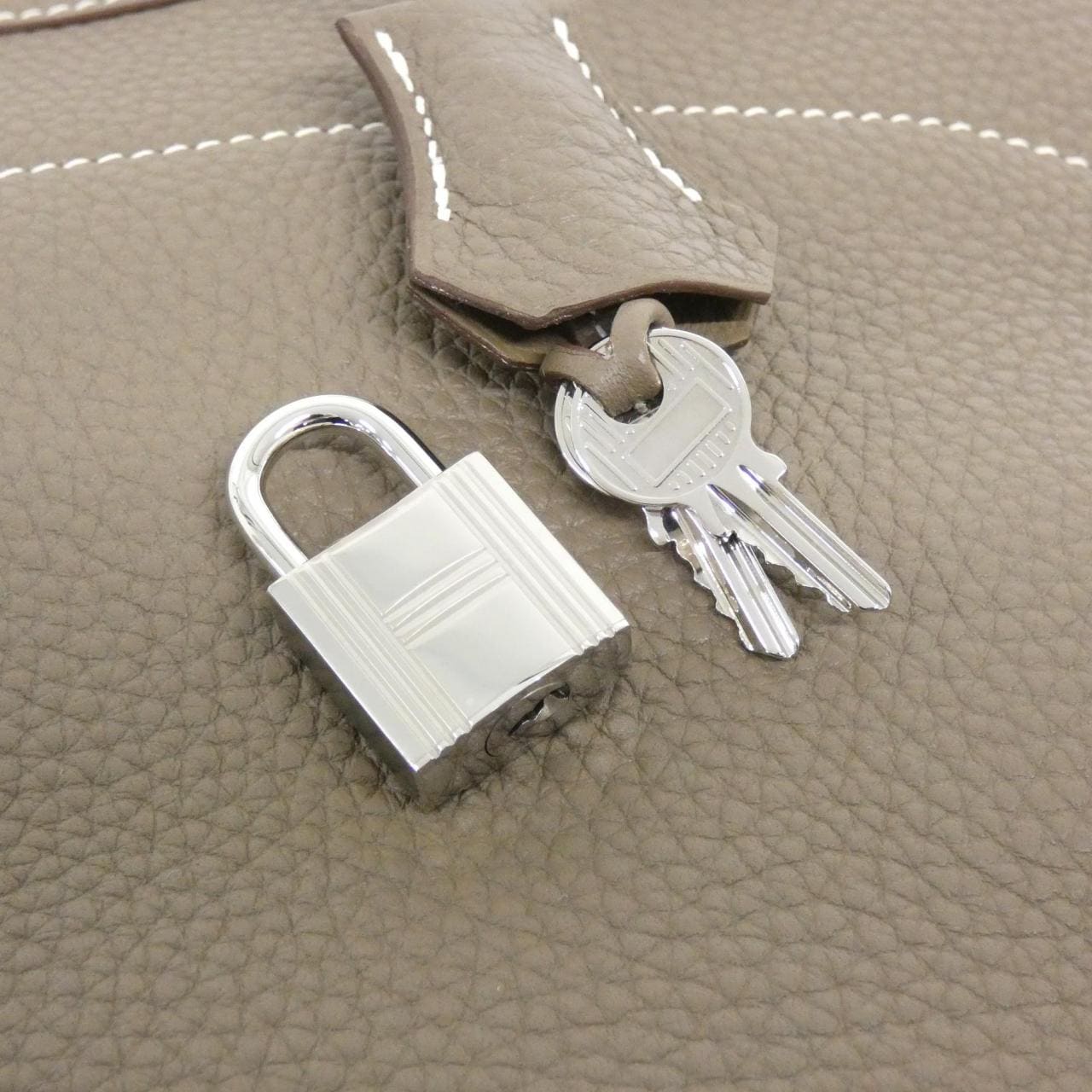 HERMES 038399CK Handbag Epsom Etoupe Epsom Leather - Thumbnail 5