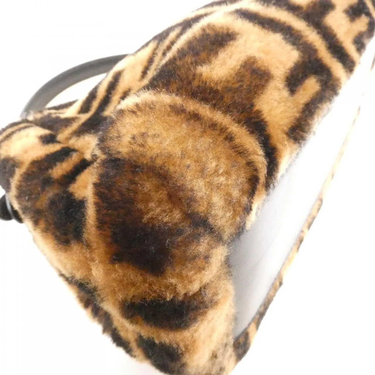 FENDI Peekaboo 8BN244 A411 Handbag Leather Black Leather Rank A - Thumbnail 2