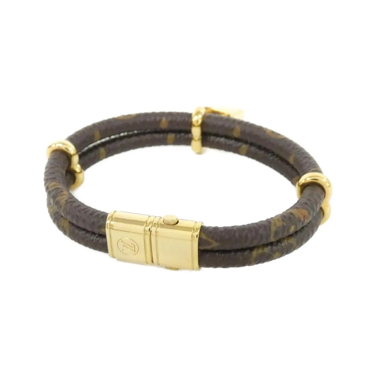 LOUIS VUITTON M6640F Accessories Monogram 黑色 Monogram 中古品A - 縮圖 2