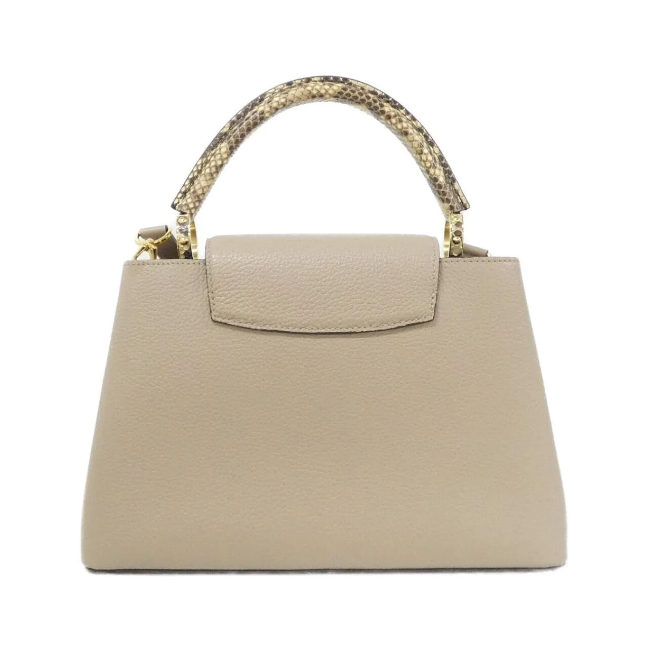 LOUIS VUITTON Capucines N92802 Handbag Leather Black Leather Rank A - Thumbnail 2