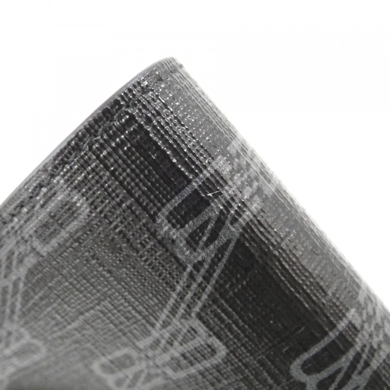 BALENCIAGA 594549 210D8 Coin Case Canvas 黑色 帆布 中古品A - 縮圖 3