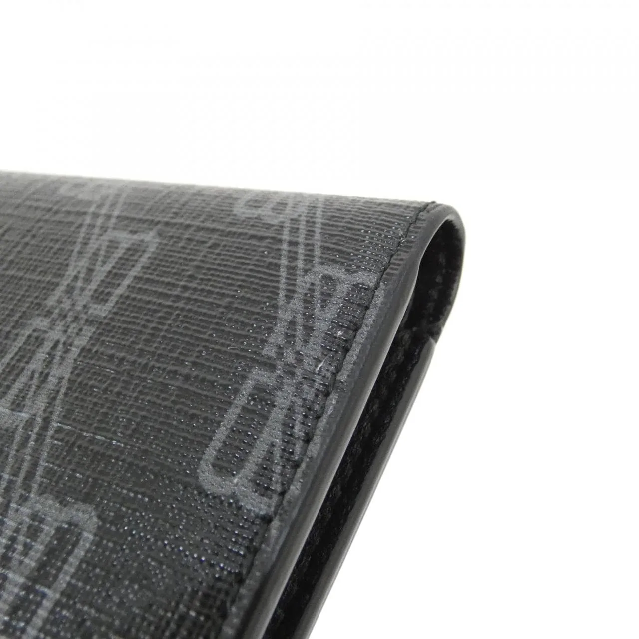 BALENCIAGA 594549 210D8 Coin Case Canvas 黑色 帆布 中古品A - 縮圖 4