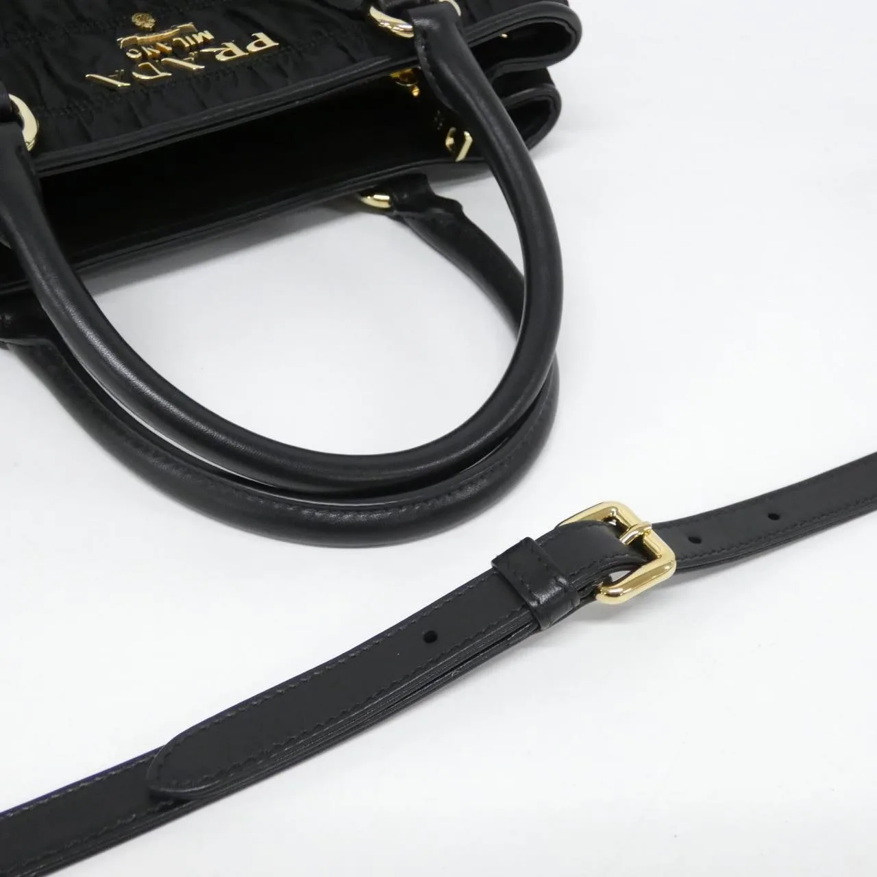 PRADA 1BA173 Handbag Black Rank A - Thumbnail 6