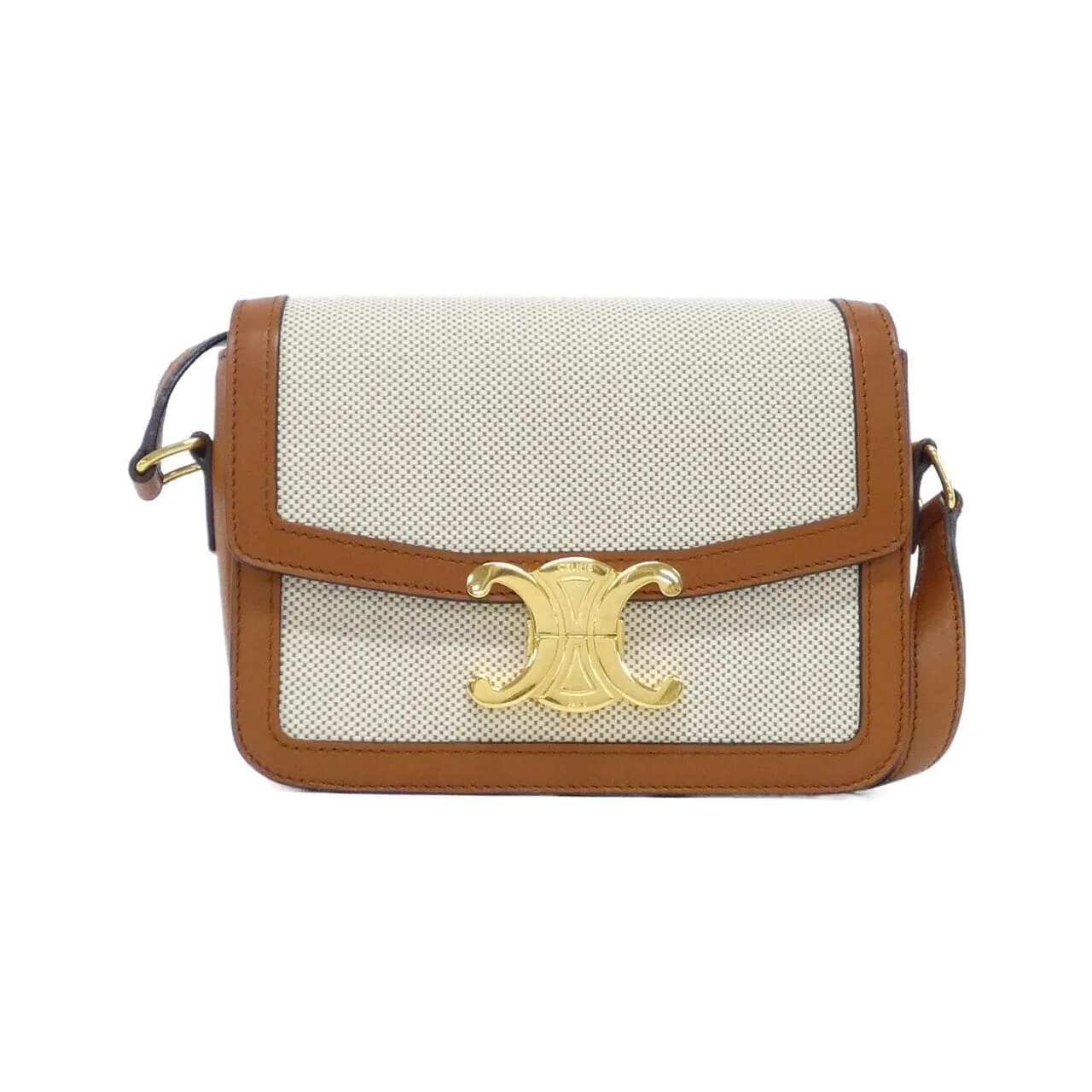 CELINE Triomphe 188882BGI Shoulder Canvas