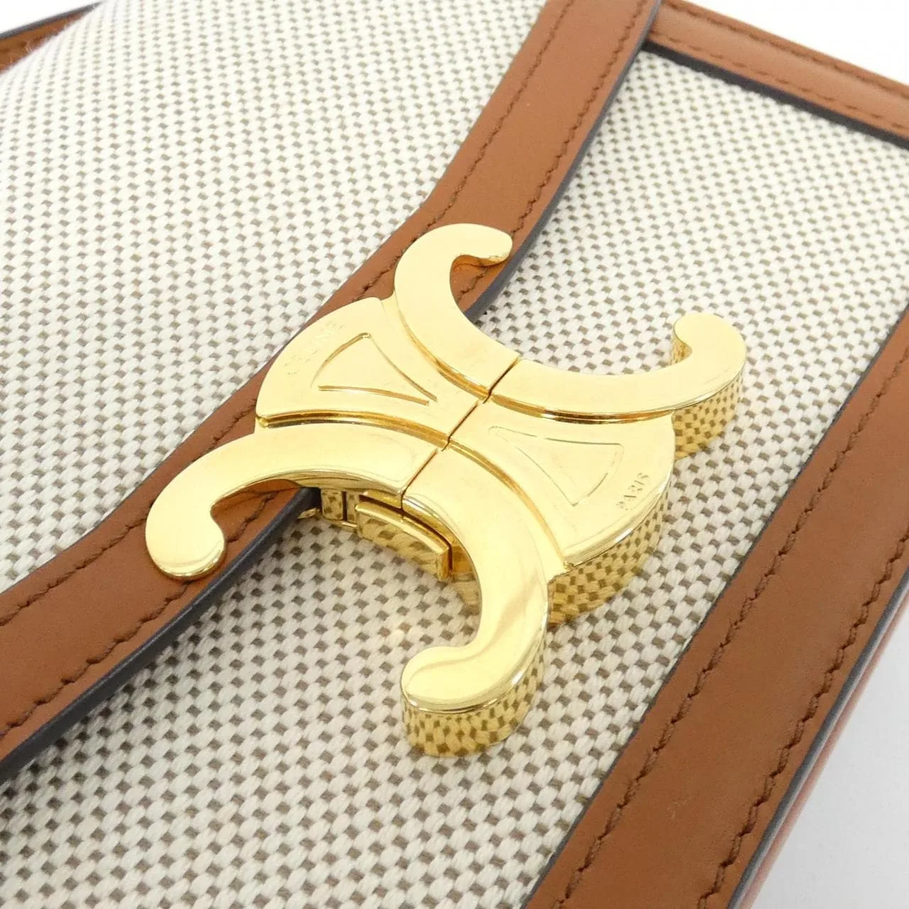 CELINE Triomphe 188882BGI Shoulder Canvas Black Canvas Rank A - Thumbnail 4