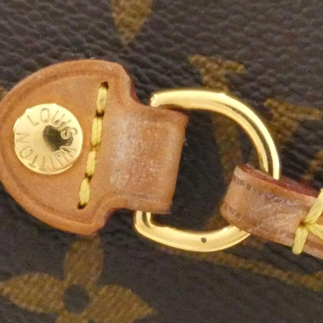 LOUIS VUITTON Neverfull M41001 Tote Monogram 黑色 Monogram 中古品B - 縮圖 6