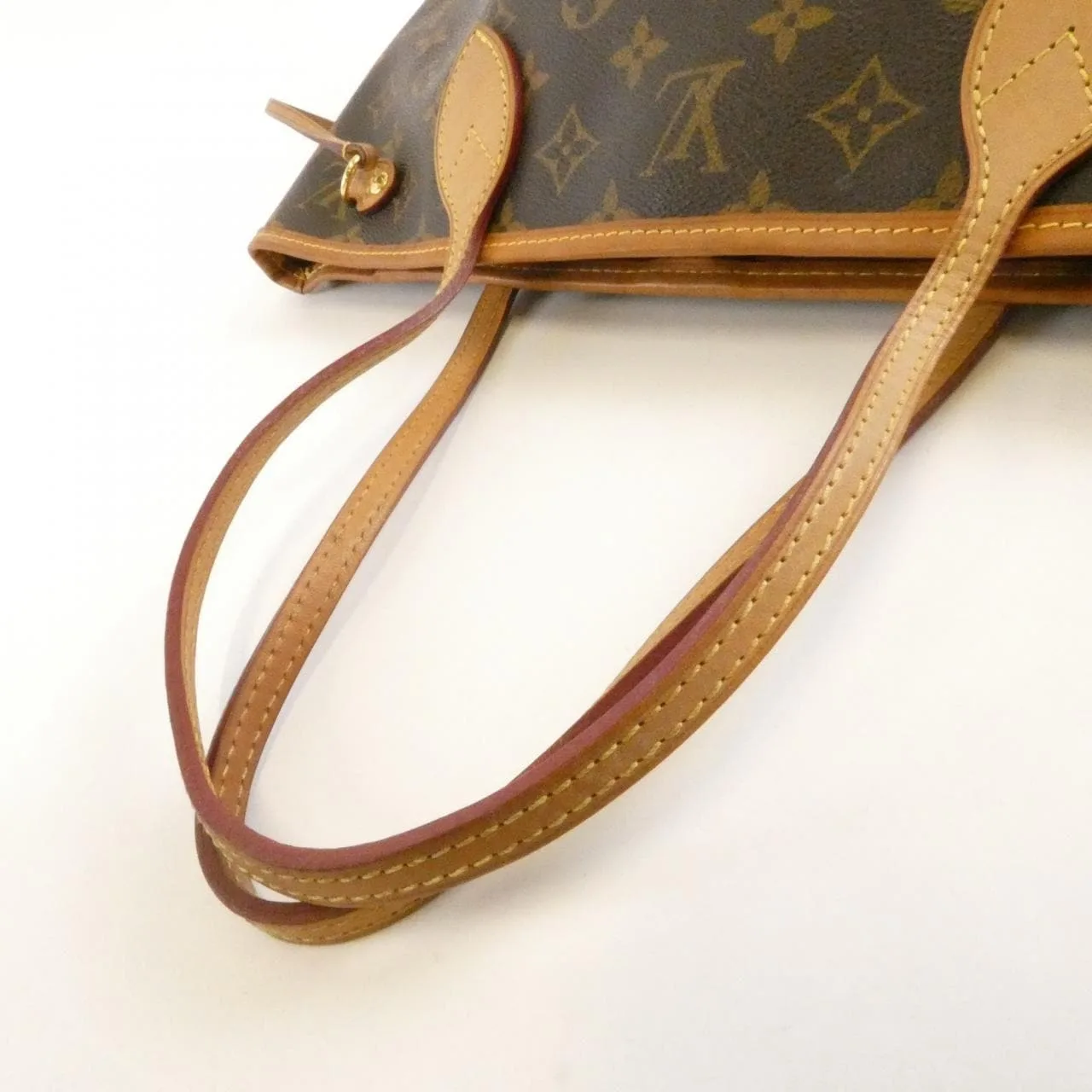 LOUIS VUITTON Neverfull M41001 Tote Monogram 黑色 Monogram 中古品B - 縮圖 7