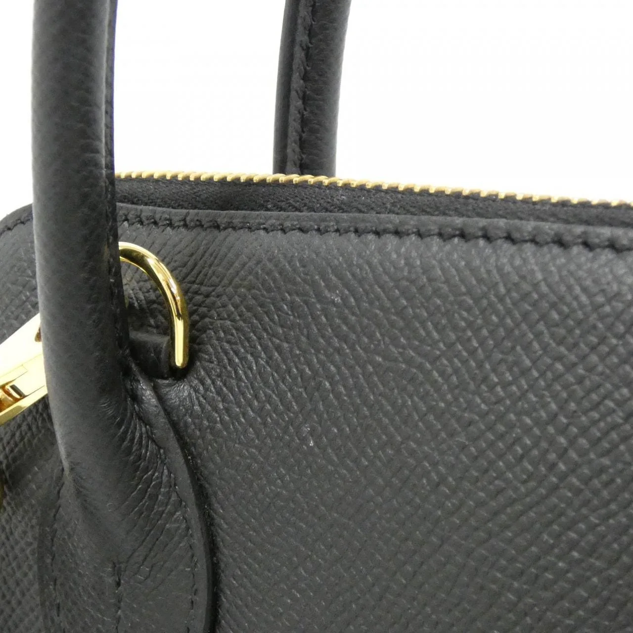 HERMES Bolide 082798CC Handbag Epsom 黑色 Epsom 皮 中古品A - 縮圖 4