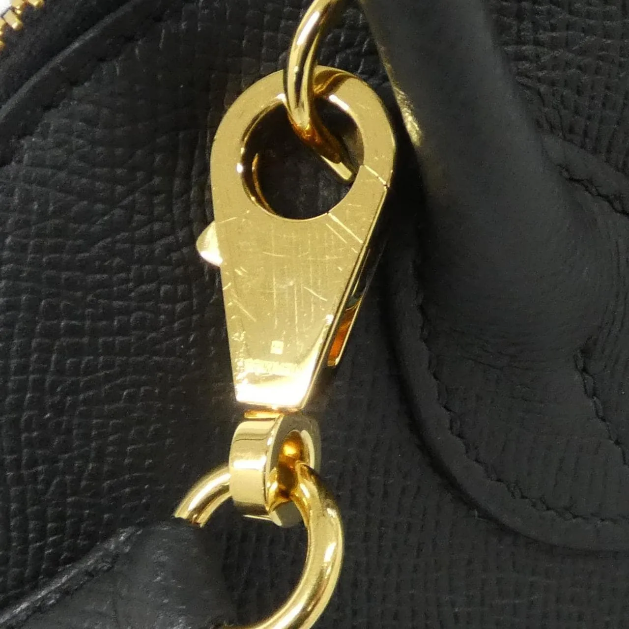 HERMES Bolide 082798CC Handbag Epsom 黑色 Epsom 皮 中古品A - 縮圖 6
