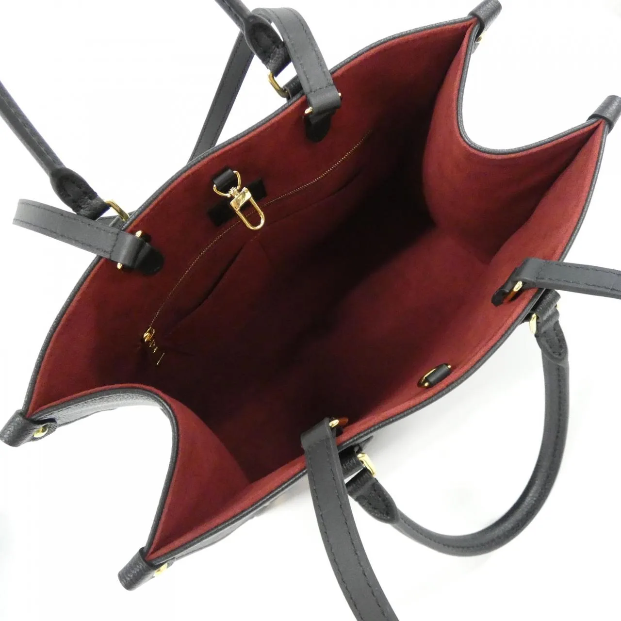 LOUIS VUITTON OnTheGo M45495 Handbag Monogram 黑色 Monogram 中古品A - 縮圖 6