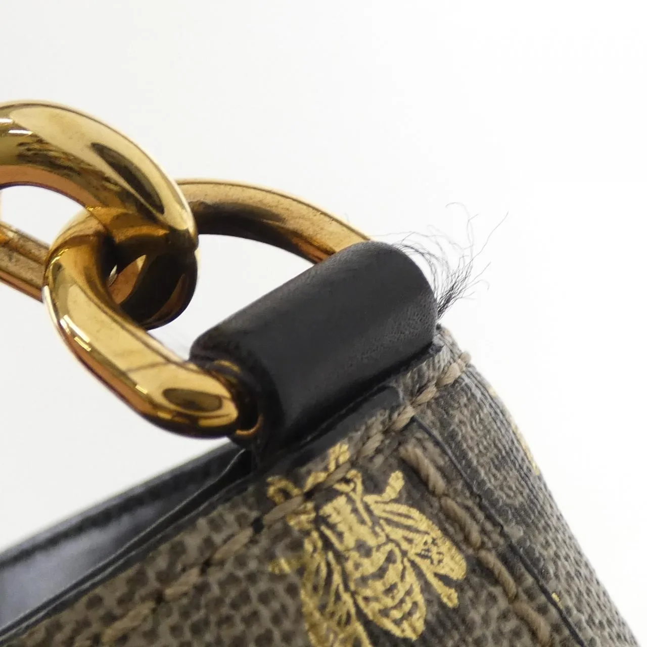 GUCCI 473887 9IKIG Handbag Canvas 黑色 帆布 中古品B - 縮圖 4