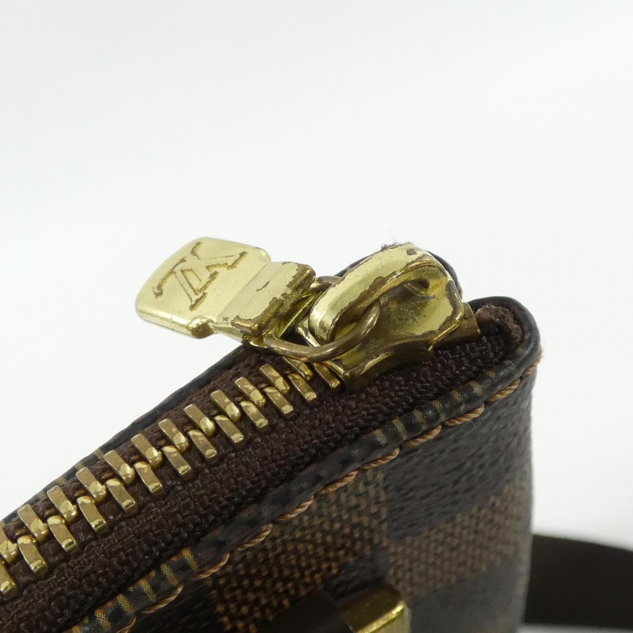 LOUIS VUITTON Pochette N51111 Shoulder Damier 黑色 Damier 中古品A - 縮圖 5