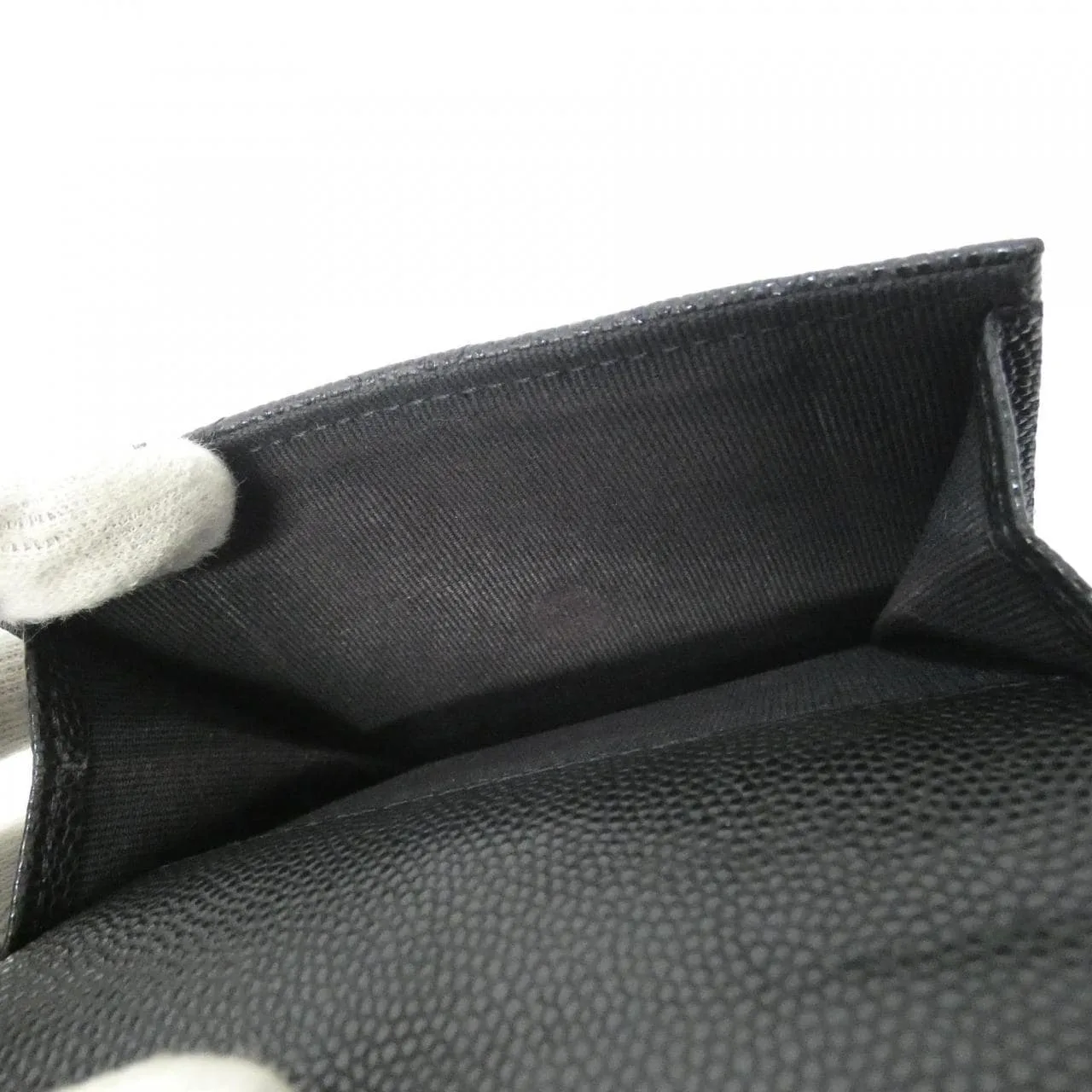 CHANEL Timeless Classic AP0230 Wallet Grained Calfskin Black Grained Calfskin Rank B - Thumbnail 10