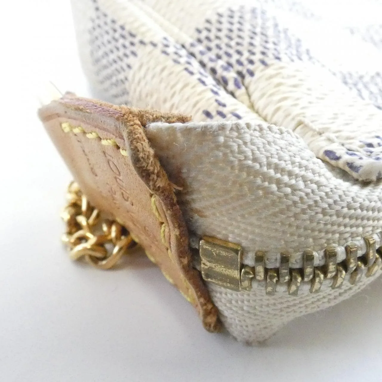 LOUIS VUITTON Pochette N58010 Pochette Damier 黑色 Damier 中古品B - 縮圖 6