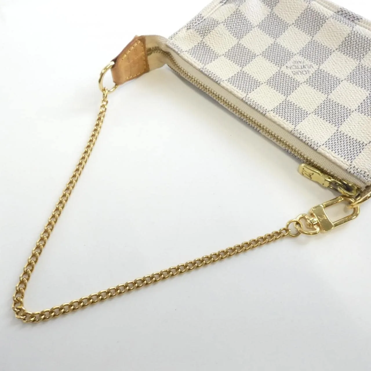 LOUIS VUITTON Pochette N58010 Pochette Damier 黑色 Damier 中古品B - 縮圖 7