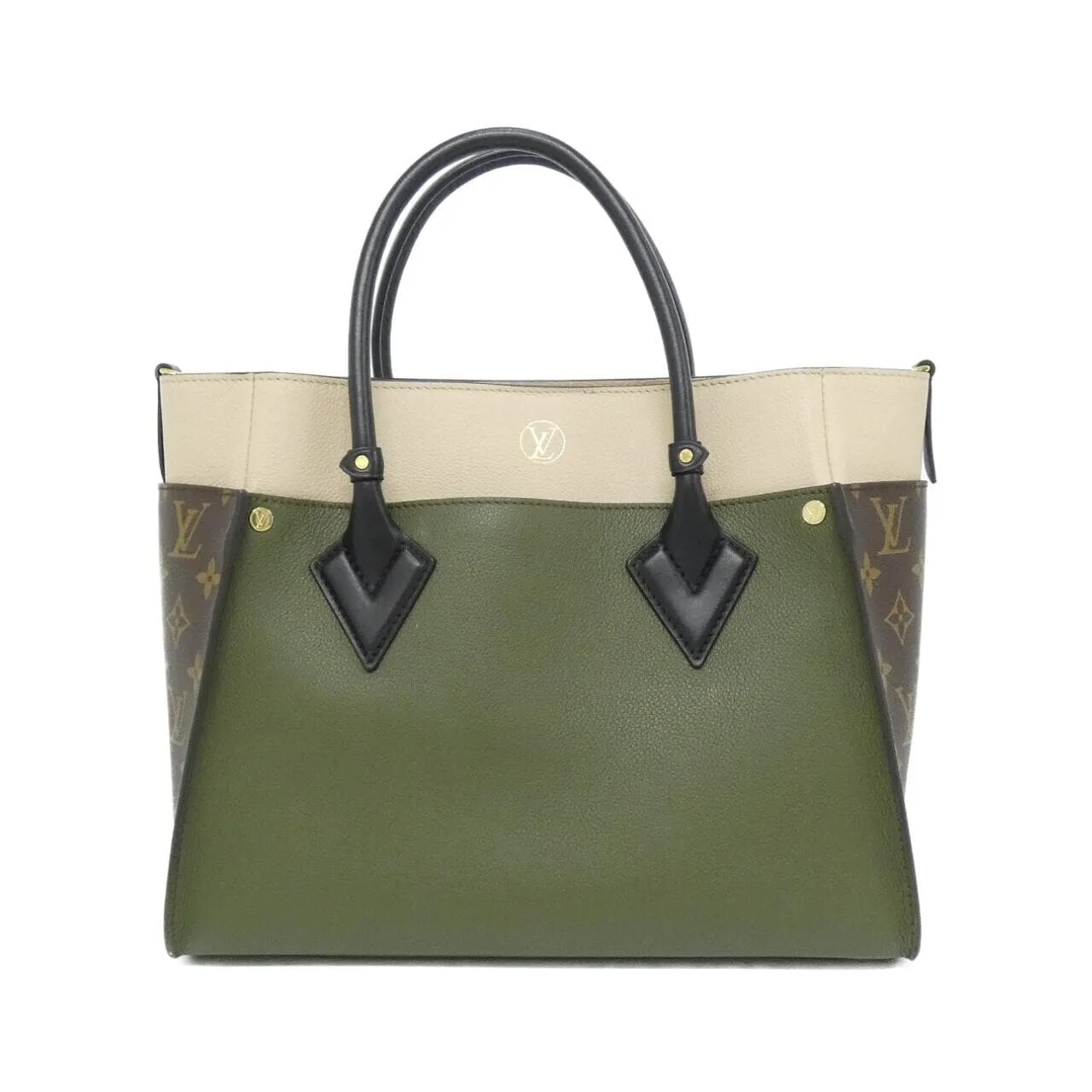 LOUIS VUITTON M55302 Handbag Canvas 黑色 帆布 中古品A - 縮圖 2