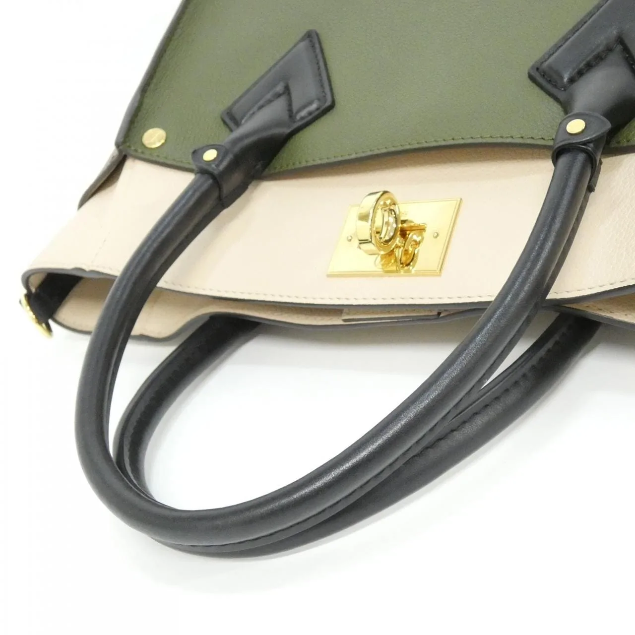 LOUIS VUITTON M55302 Handbag Canvas 黑色 帆布 中古品A - 縮圖 8