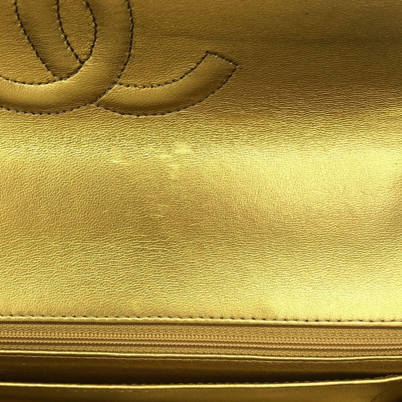 CHANEL Handbag Lambskin Gold Lambskin Rank A - Thumbnail 10
