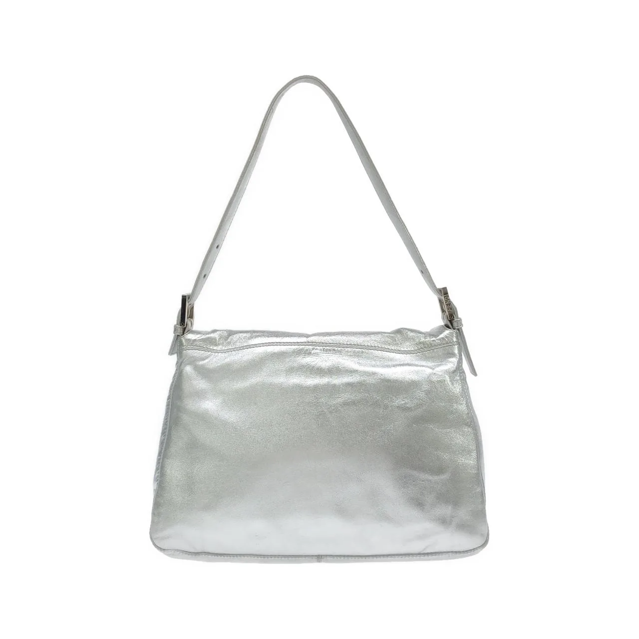 FENDI 26325 Shoulder Leather 銀色 皮革 中古品A - 縮圖 2