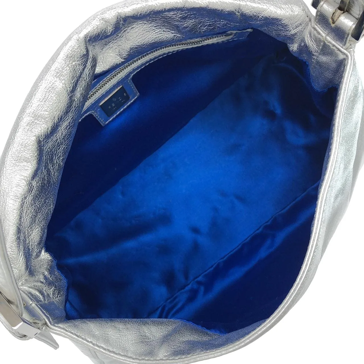 FENDI 26325 Shoulder Leather 銀色 皮革 中古品A - 縮圖 9