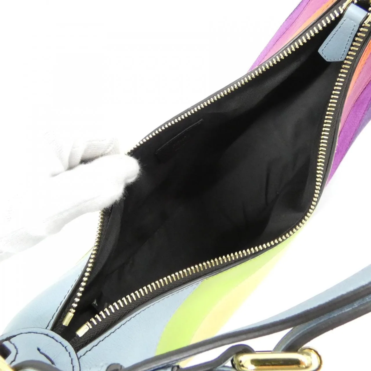 FENDI Baguette 8BR798 AJSR Shoulder Leather Black Leather Rank A - Thumbnail 9