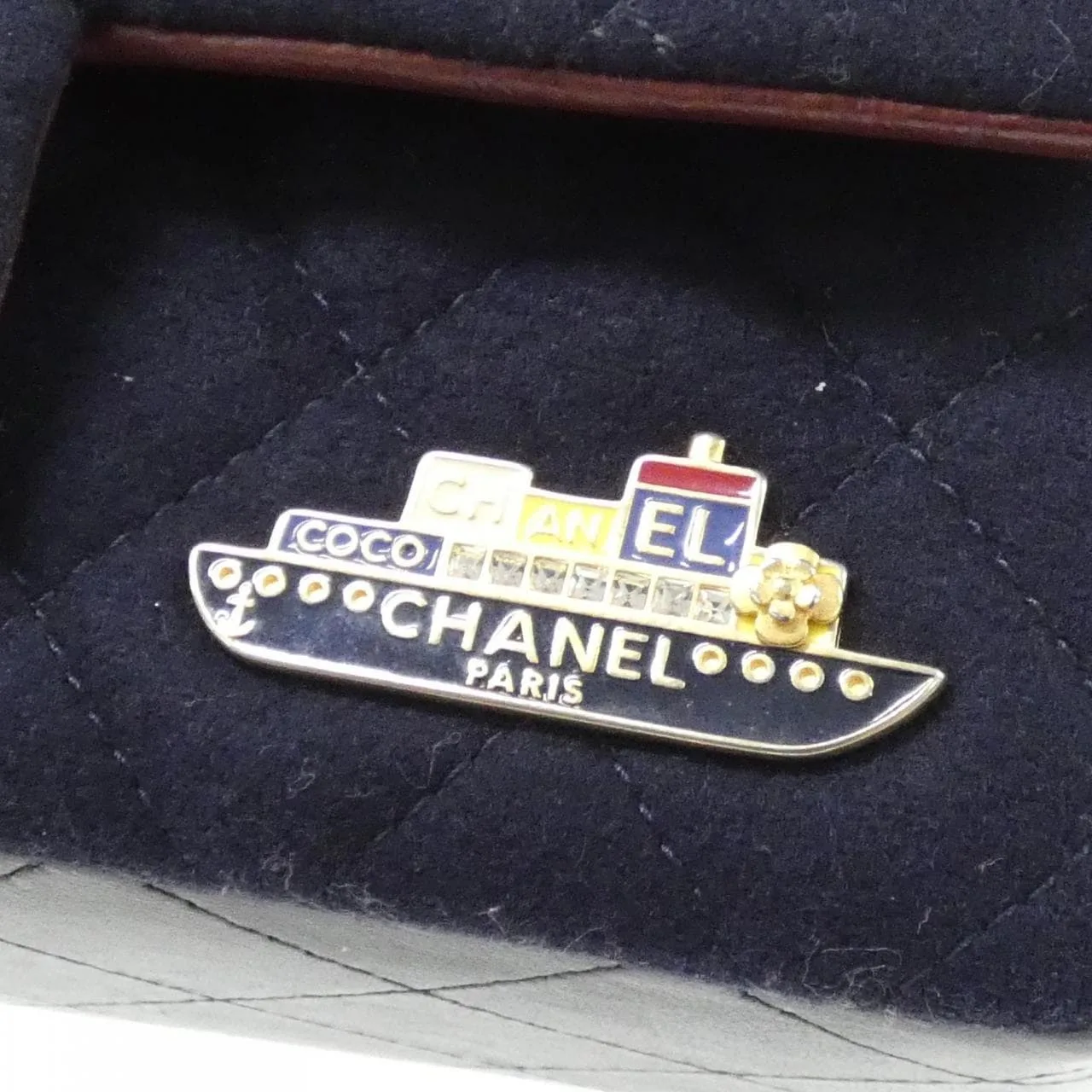 CHANEL Boy Chanel 69900 Shoulder Lambskin Navy Lambskin Rank A - Thumbnail 6