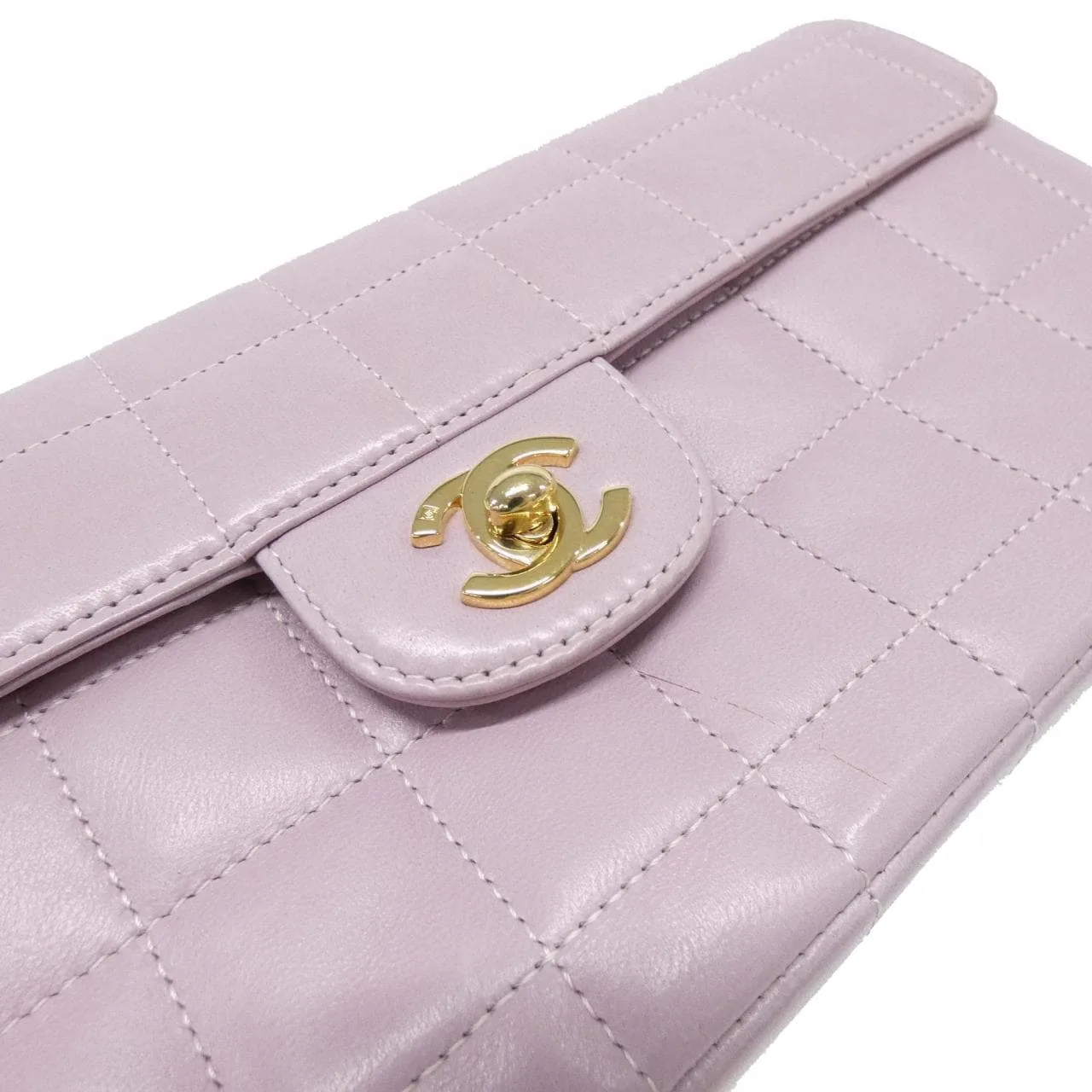 CHANEL 15316 Shoulder Lambskin 紫色 羊皮 中古品A - 縮圖 5