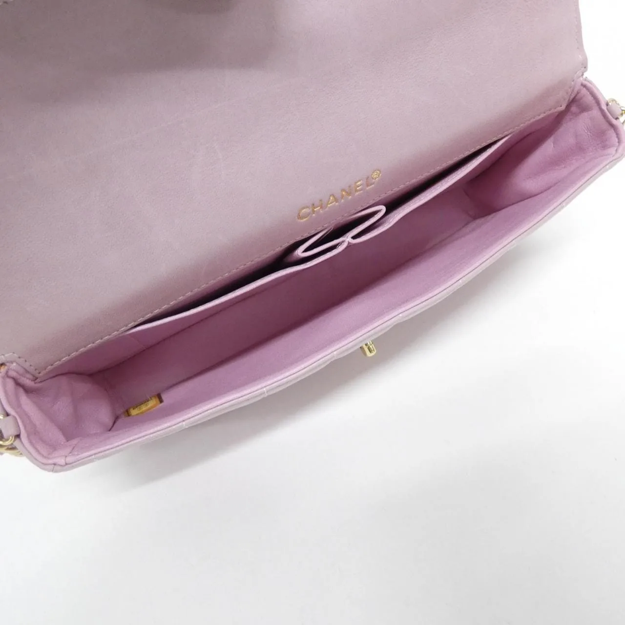 CHANEL 15316 Shoulder Lambskin 紫色 羊皮 中古品A - 縮圖 7