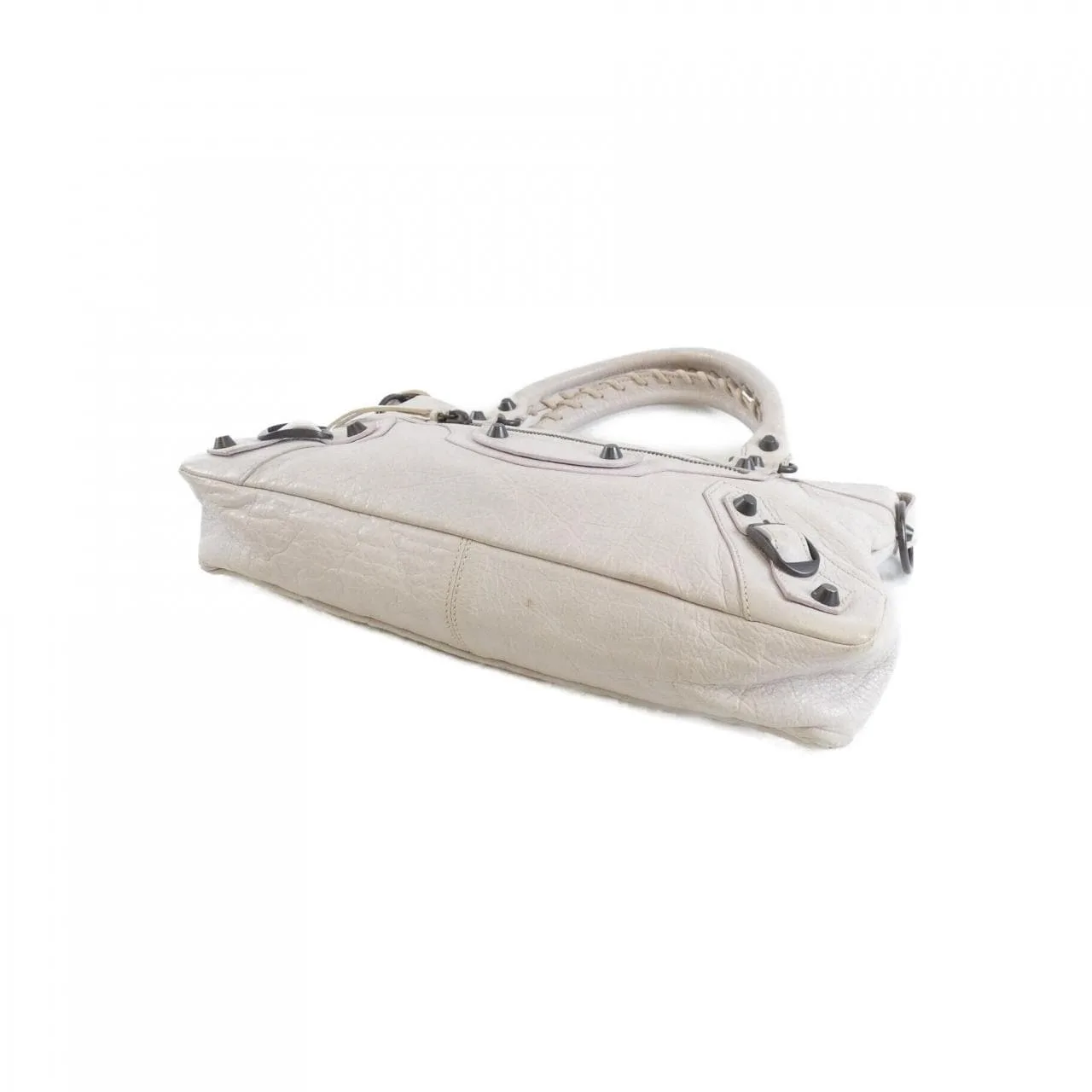 BALENCIAGA 103208 D94JT Handbag Lambskin 黑色 羊皮 中古品B - 縮圖 3