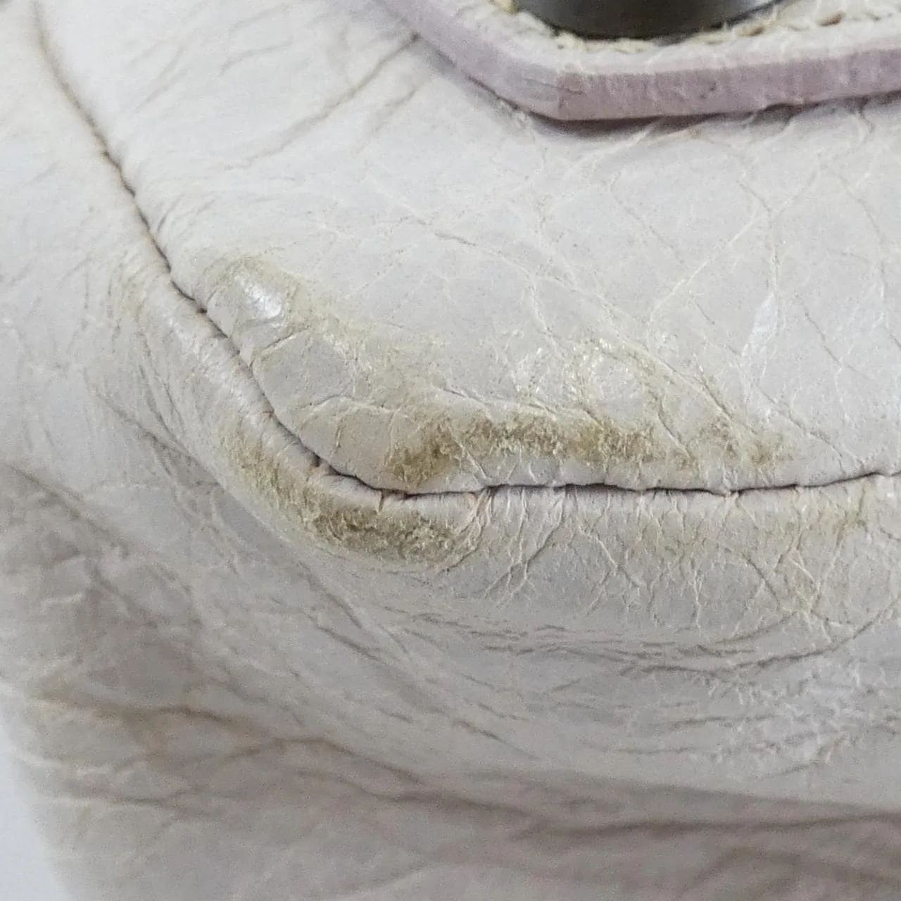 BALENCIAGA 103208 D94JT Handbag Lambskin 黑色 羊皮 中古品B - 縮圖 4