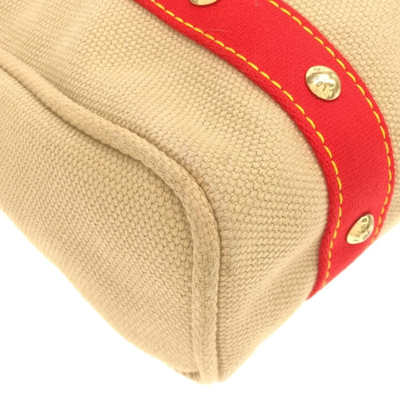 LOUIS VUITTON M40035 Handbag Canvas 米色 帆布 中古品A - 縮圖 3