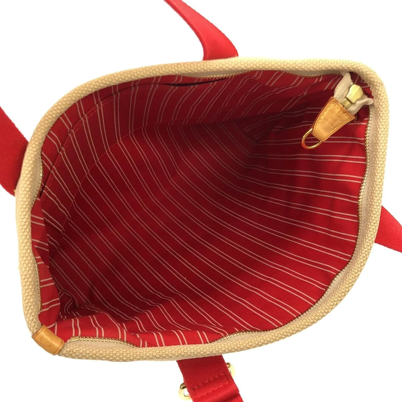 LOUIS VUITTON M40035 Handbag Canvas 米色 帆布 中古品A - 縮圖 9