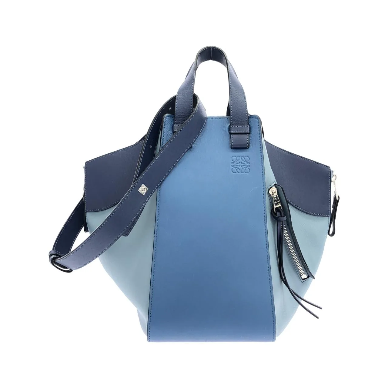 LOEWE Hammock 387 30VT38 Shoulder Silver