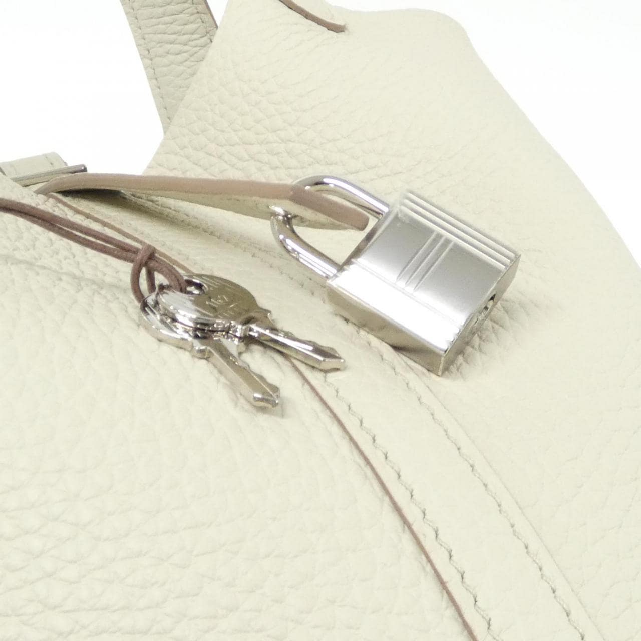 HERMES Picotin 056289CK Bag Clemence Clemence 皮 未使用品 - 縮圖 3