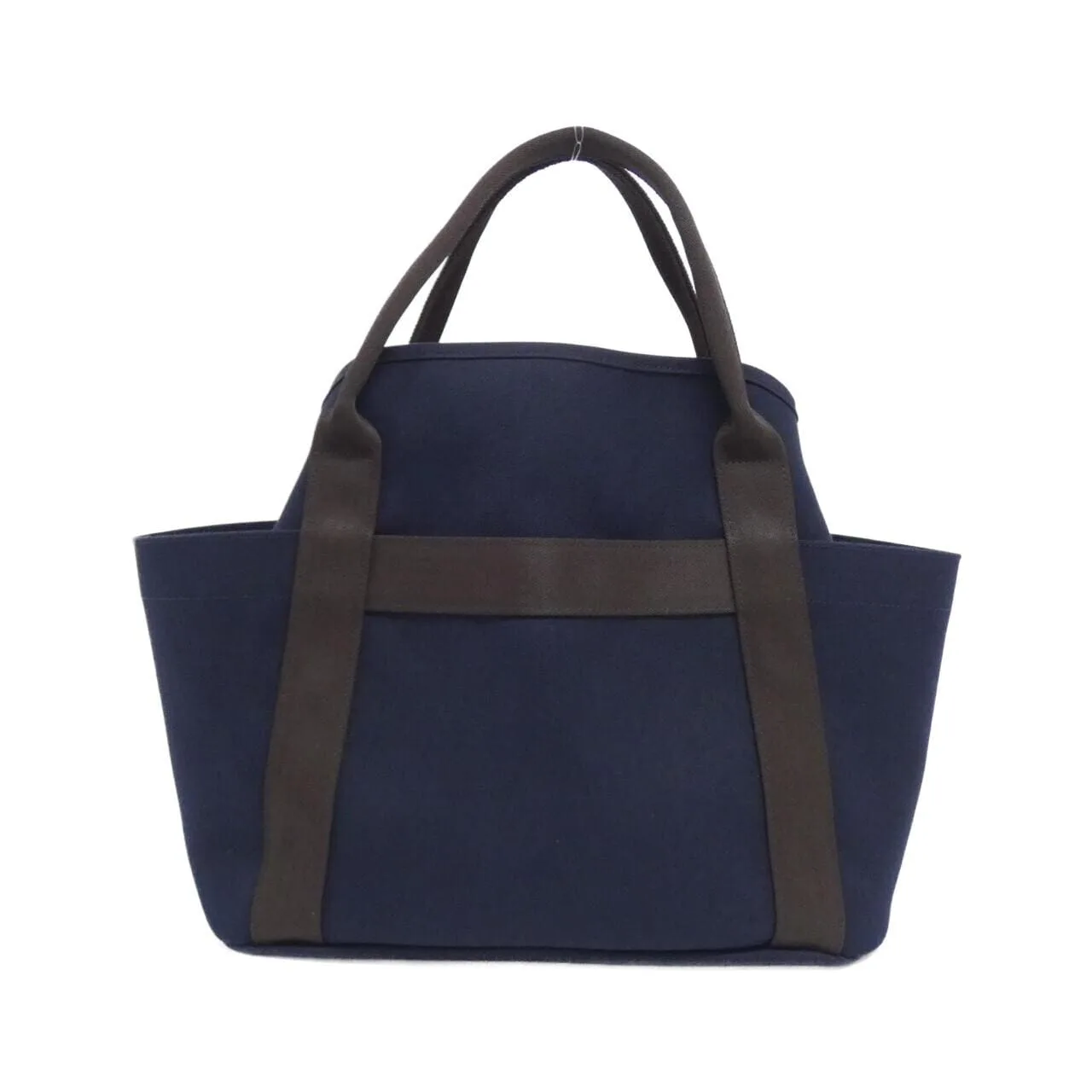 HERMES 068312CK Handbag Canvas Navy Canvas Rank A - Thumbnail 2