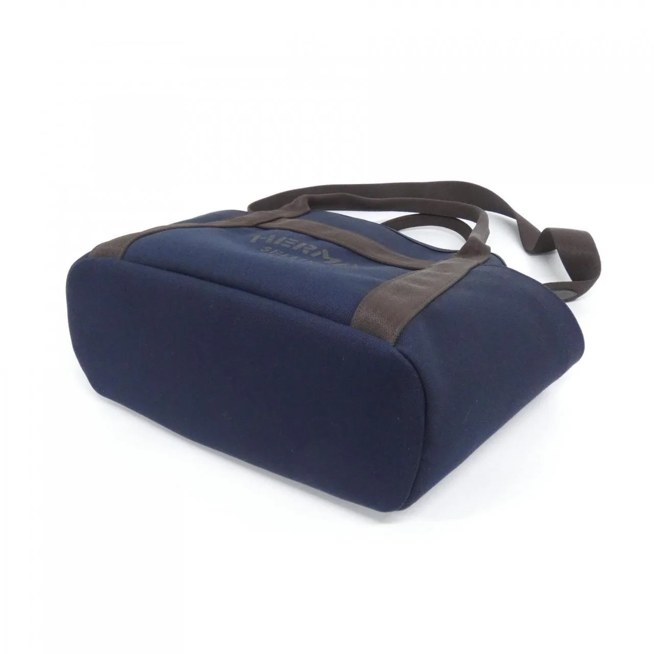 HERMES 068312CK Handbag Canvas Navy Canvas Rank A - Thumbnail 3