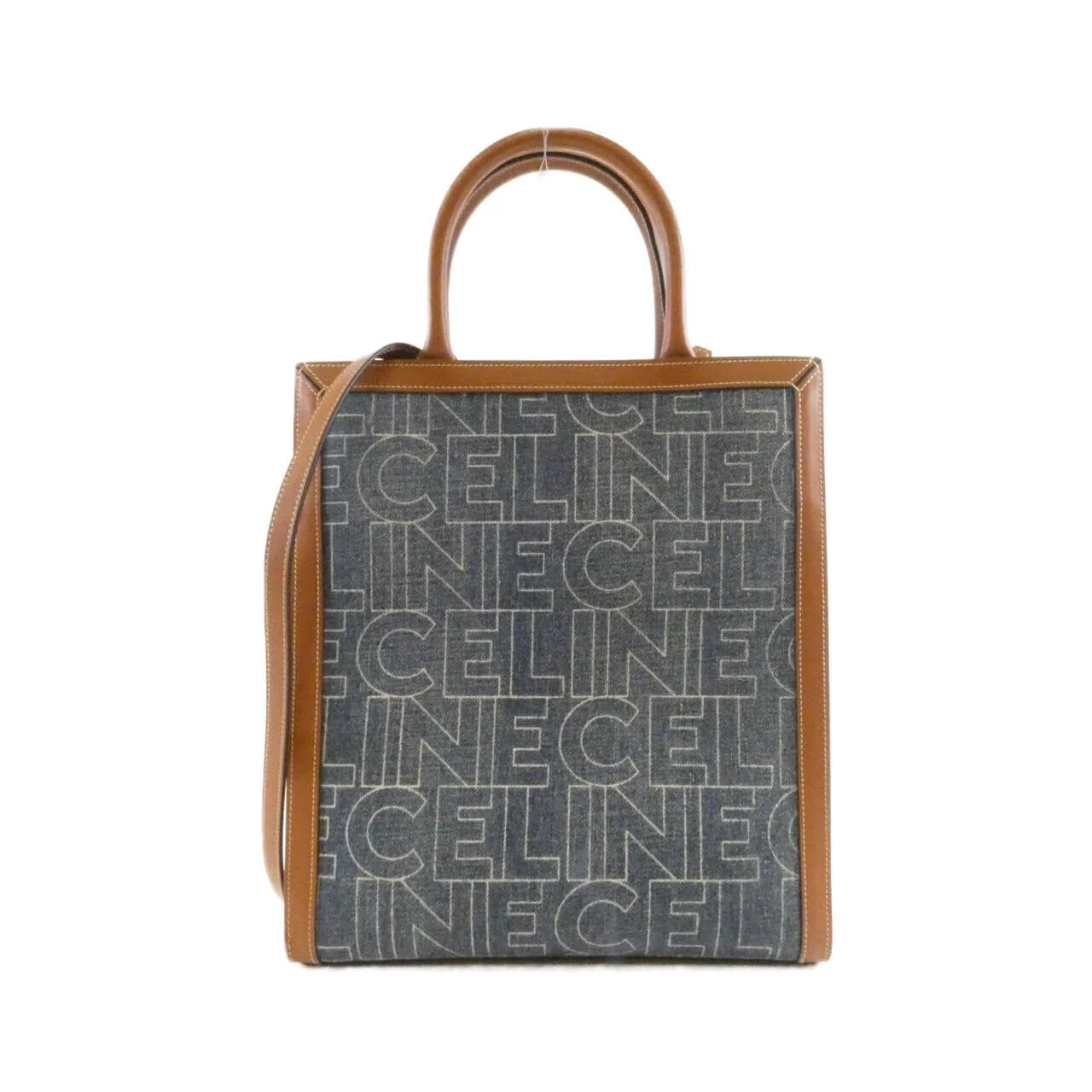 CELINE Cabas 192082ERM Handbag Denim